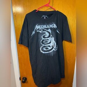 NWT Hot Topic Men's Metallica Black Snake Paint Short Sleeve T-Shirt Size: L